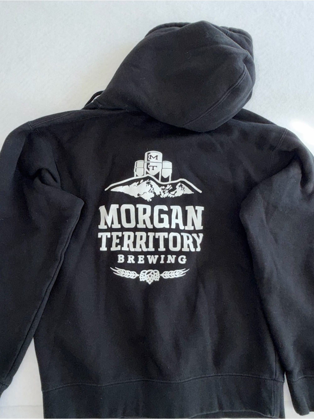 California Morgan Territory Brewery Black Zip-Up Hoodie